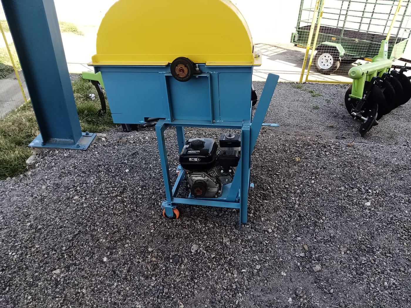 Inkunzi Agri hammer mill, close-up on the workshop floor