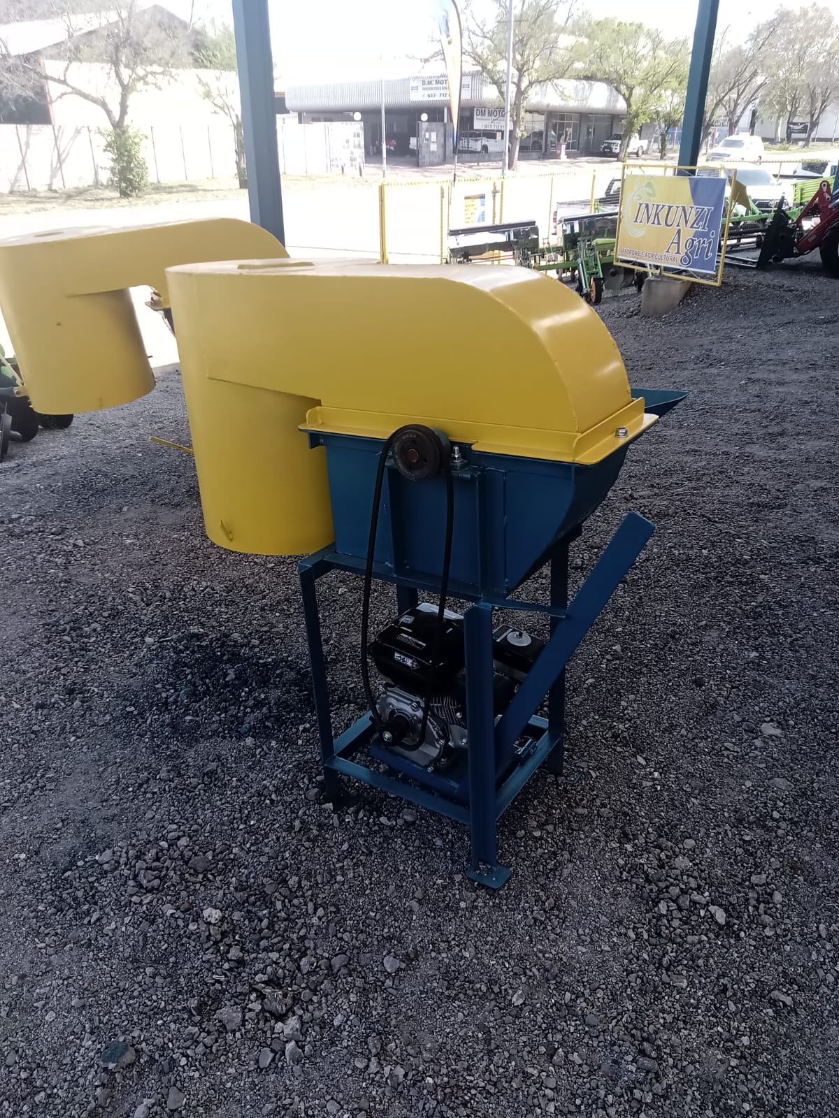 Hammer mill outside the Inkunzi Agri showroom in Standerton
