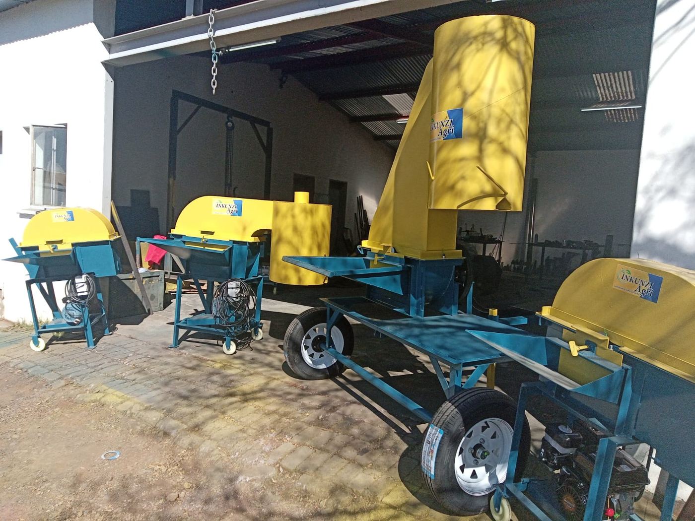 Inkunzi Agri hammer mills with cyclones, ready for delivery