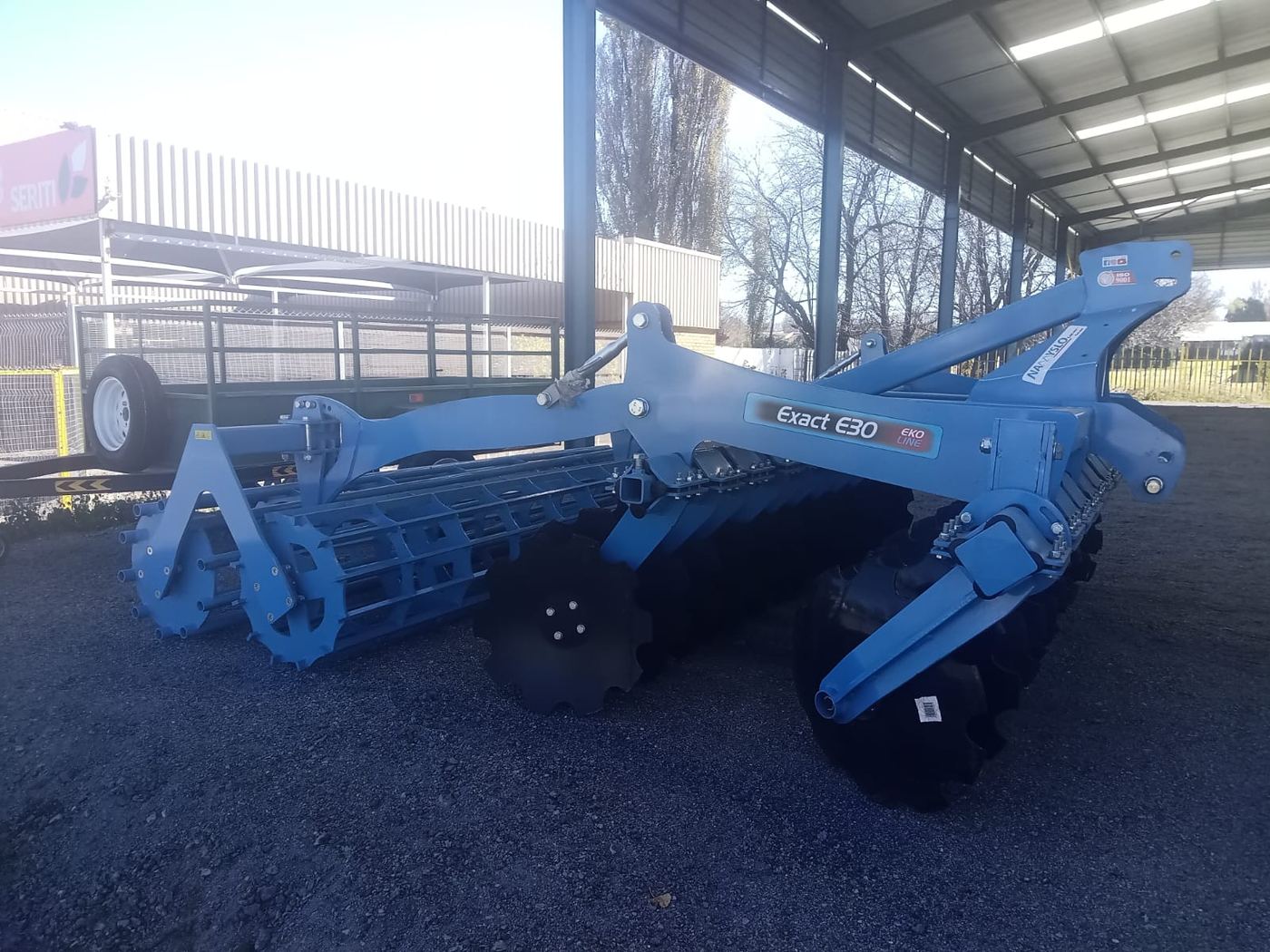 Namyslo Exact E30 disc and roller implement on display at the Inkunzi Agri showroom